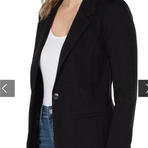 Liverpool Fitted Black Blazer Super Stretch